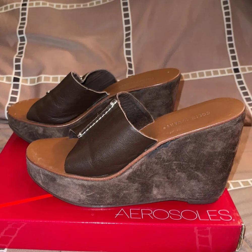 Colin Stuart, Wedges, size 7.5, EUC